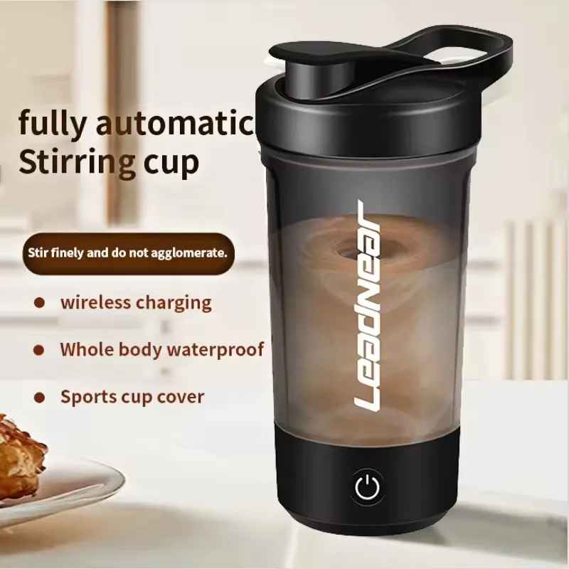 Electric Protein Shaker Bottle – Auto-Stirring, USB Rechargeable, Perfect for On-the-Go