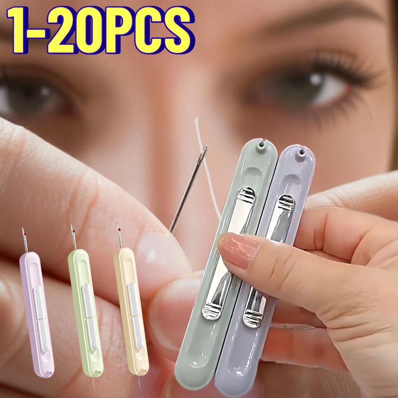 2 in 1 Needle Threader and Seam Ripper Tool Multifunctional Sewing Thread Remover Cross Stitch Craft Easy to Use Accessories