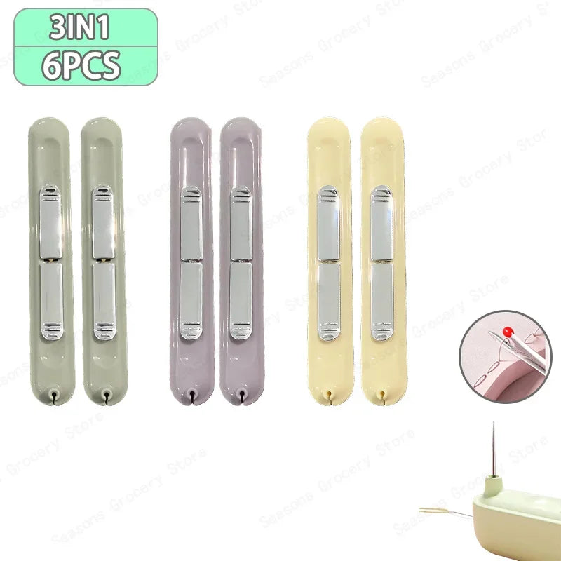 2 in 1 Needle Threader and Seam Ripper Tool Multifunctional Sewing Thread Remover Cross Stitch Craft Easy to Use Accessories