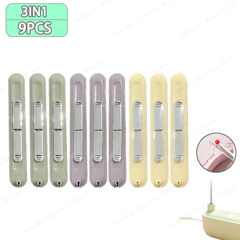 2 in 1 Needle Threader and Seam Ripper Tool Multifunctional Sewing Thread Remover Cross Stitch Craft Easy to Use Accessories