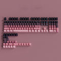OEM Profile Gradient Black Grey Shine Through Keycaps PBT Double Shot Side Printed Keycap For Mechanical Gamer Keyboard Key Caps