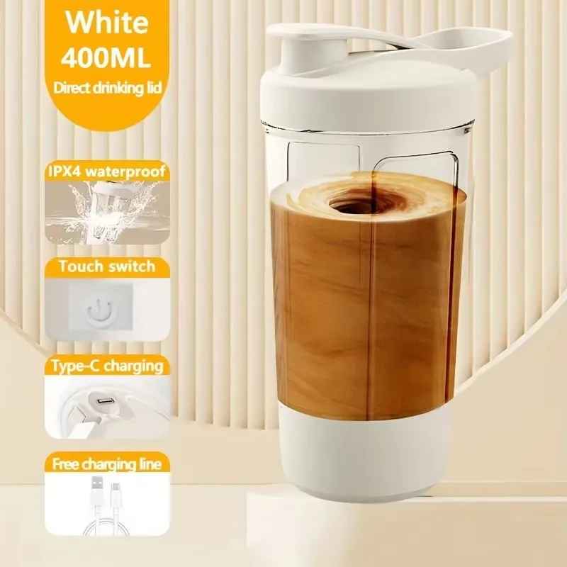 Electric Protein Shaker Bottle – Auto-Stirring, USB Rechargeable, Perfect for On-the-Go