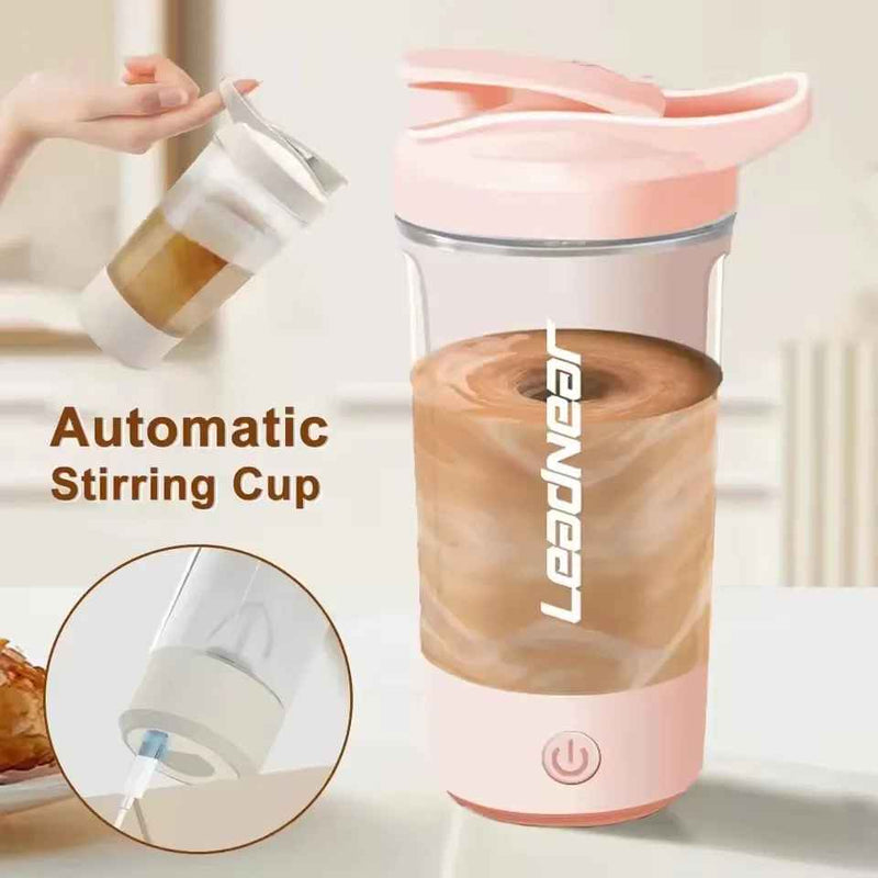 Electric Protein Shaker Bottle – Auto-Stirring, USB Rechargeable, Perfect for On-the-Go