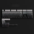 OEM Profile Gradient Black Grey Shine Through Keycaps PBT Double Shot Side Printed Keycap For Mechanical Gamer Keyboard Key Caps
