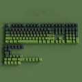 OEM Profile Gradient Black Grey Shine Through Keycaps PBT Double Shot Side Printed Keycap For Mechanical Gamer Keyboard Key Caps