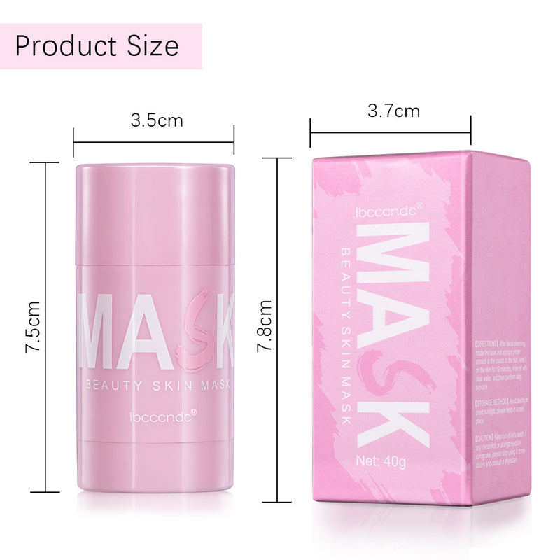 40g Face Clean Mask Green Tea/Rose Extract Cleansing Stick Deep Moisturizing Shrink Pores Blackhead Film Smear Oil Control Mask