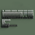 OEM Profile Gradient Black Grey Shine Through Keycaps PBT Double Shot Side Printed Keycap For Mechanical Gamer Keyboard Key Caps