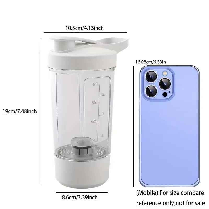 Electric Protein Shaker Bottle – Auto-Stirring, USB Rechargeable, Perfect for On-the-Go