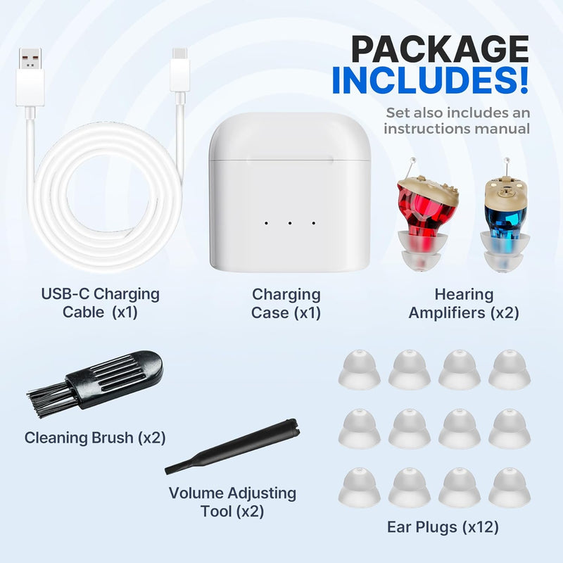 Rechargeable hearing aid hearing aid mini wireless