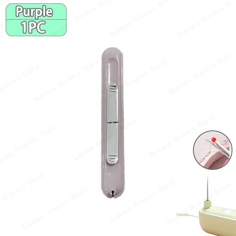 2 in 1 Needle Threader and Seam Ripper Tool Multifunctional Sewing Thread Remover Cross Stitch Craft Easy to Use Accessories